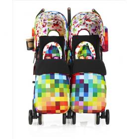Cosatto Supa Dupa Twin Stroller (Pixelate)