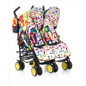 Cosatto Supa Dupa Twin Stroller (Pixelate)