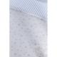 Clair de Lune 2pc Crib Bed Bedding Set (Stars & Stripes Blue)